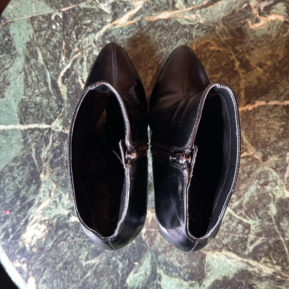 Jessica Simpson crackle patent platform heeled booties 9.5 M 39.5  JS-ZAMIA - Picture 4 of 12